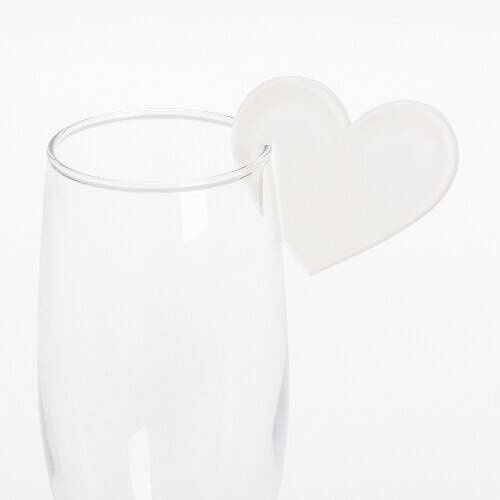 Appendino in vetro acrilico per sublimazione - cuore