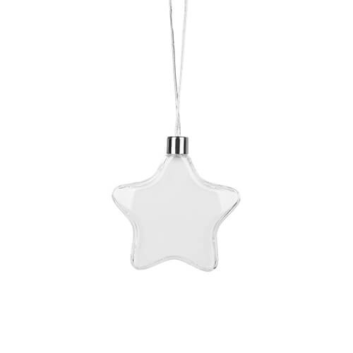 Pallina di albero di Natale - Stella Ø 9 cm per sublimazione