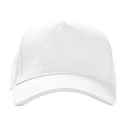 Cappello da baseball in cotone per DTF e trasferimento termico - bianco