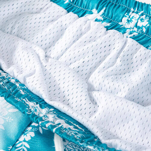 Pantaloncini da spiaggia sublimati da uomo - palme da cocco