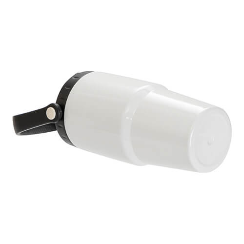 Tazza da viaggio in acciaio inox 600 ml con coperchio e boccaglio per sublimazione - bianco