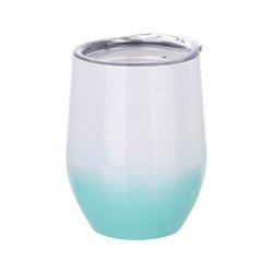 Tazza per vin brulè 360 ml per sublimazione - sfumatura bianco e menta