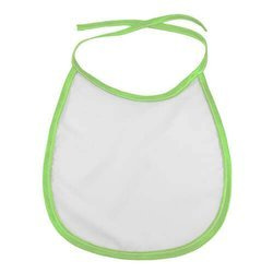 Bavaglino per bambini verde chiaro per sublimazione di trasferimento termico