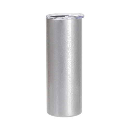 Tazza da 600 ml con effetto superficie screpolata per sublimazione - argento
