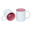 Tazza 330 ml con l'interno rosa Sublimazione Termostampa