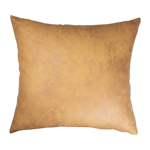 Federa in pelle 40 x 40 cm per sublimazione - giallo