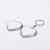 Portachiavi con specchio a sublimazione chiudibile a chiave - cuore
