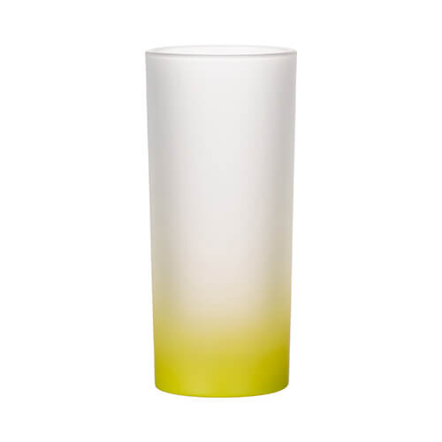 Vetro smerigliato da 200 ml con manico verde lime per sublimazione