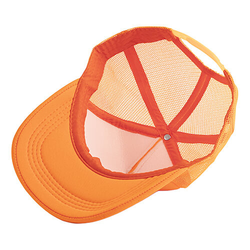 Cappellino Trucker a colori per adulti per sublimazione e trasferimento termico - arancione