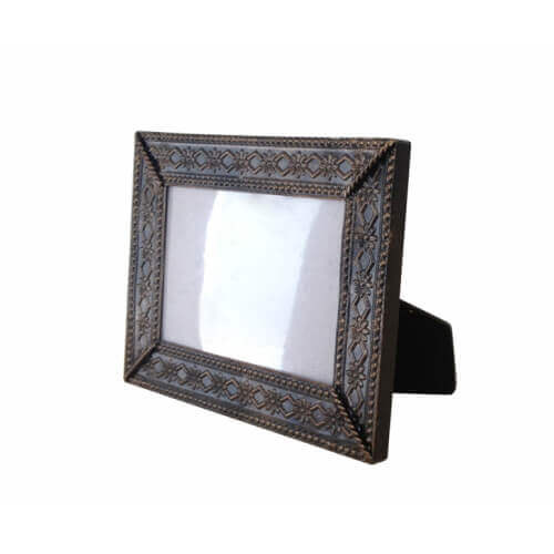 Cornice in metallo di colore ottone 19 x 14 cm Sublimazione Trasferimento termico