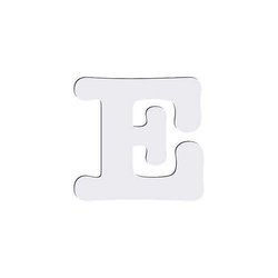 Lettera decorativa da MDF per sublimazione 10 cm E