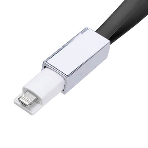 Portachiavi - Cavo dati Lightning per sublimazione - nero