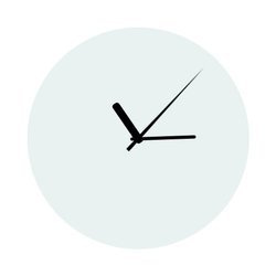 Orologio in vetro Ø 30 cm Trasferimento termico a sublimazione
