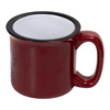 Tazza in ceramica smaltata da 400 ml per sublimazione - rosso