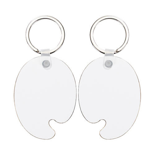 Portachiavi in MDF double face per sublimazione - tavolozza