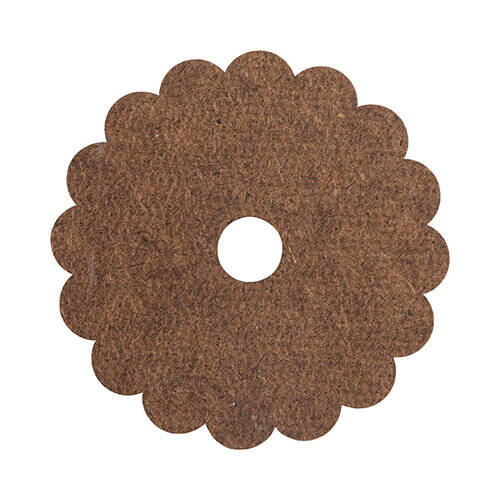 Targhetta portanome in fibra di legno per tazza da 1200 ml per sublimazione - ruota dentata