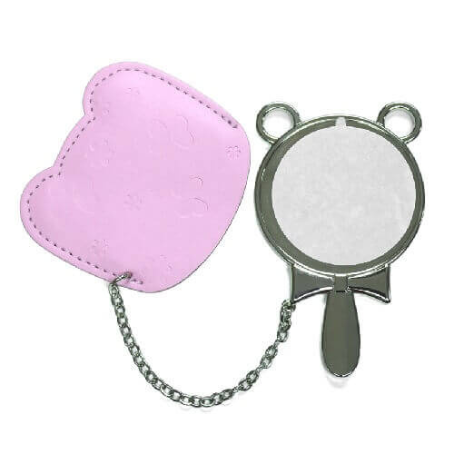 Specchietto rotondo Pink Collection - Stampa sublimatica a trasferimento termico