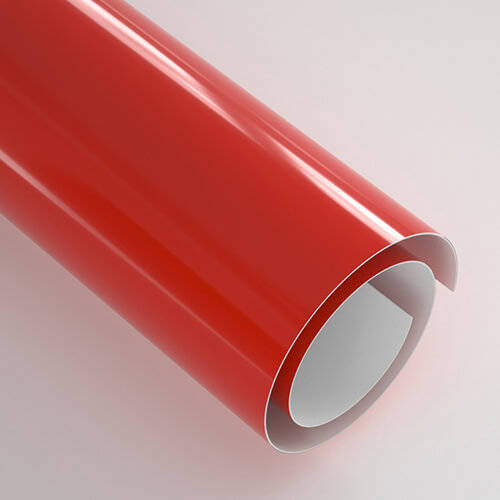 Pellicola autoadesiva 30,5 x 30,5 cm - 20 fogli - Glossy Orange Red
