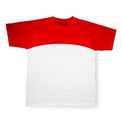 Maglietta rossa sportiva Cotton-Touch per Sublimazione di trasferimento termico