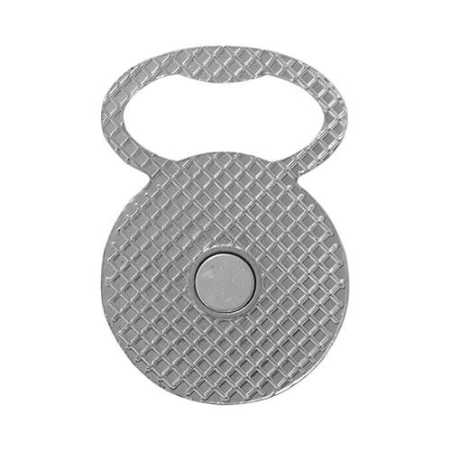 Magnete in metallo - apribottiglie a sublimazione - cerchio
