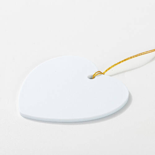 Ciondolo in plastica per sublimazione - cuore