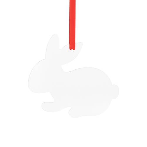 Ciondolo in alluminio per sublimazione - Coniglietto