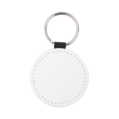 Portachiavi in pelle con glitter per sublimazione - cerchio blu