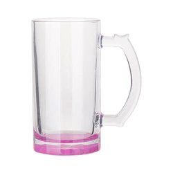 Tazza in vetro da 470 ml per sublimazione - fondo Viola