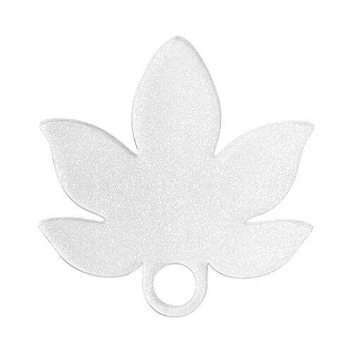 Targhetta in acrilico per tazza da 1200 ml con glitter sublimatico - foglia