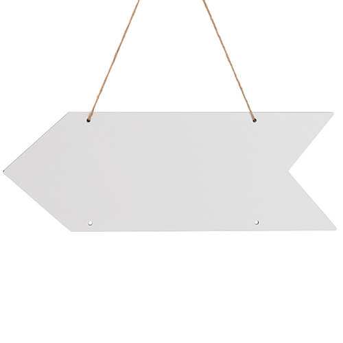 Targhetta per porta in MDF per sublimazione - freccia