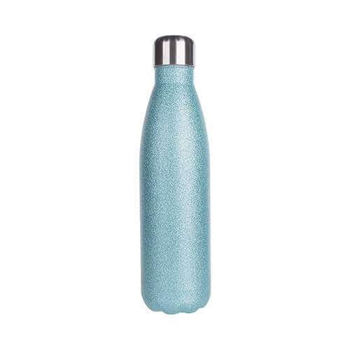 Borraccia bevande 500 ml - celeste broccato - Stampa sublimatica a trasferimento termico