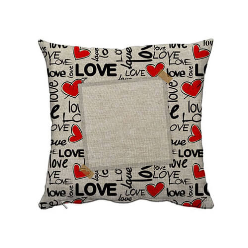 Federa in tela 38 x 38 cm per sublimazione - Love Lettering