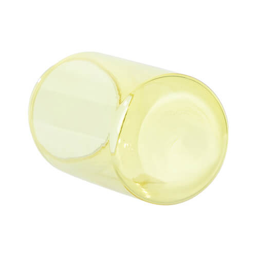 Vetro da 400 ml per sublimazione - giallo