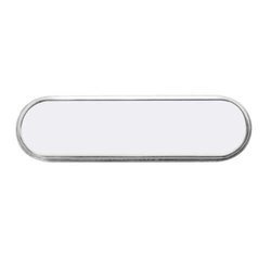 Identificatore in metallo con angoli arrotondati 7,1 x 2,1 cm Trasferimento termico a sublimazione