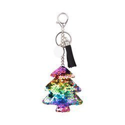 Portachiavi sublimazione - albero di Natale colorato