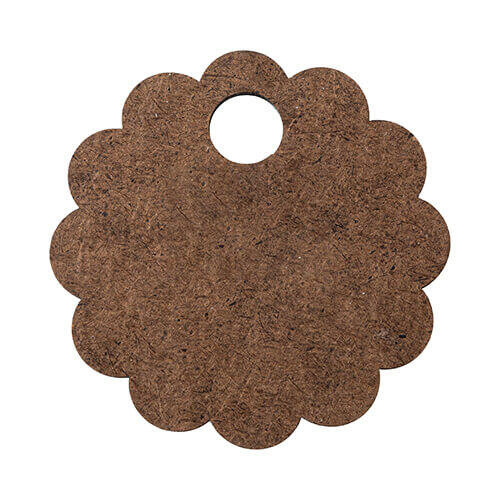 Targhetta portanome in fibra di legno per tazza 480 / 600 / 540 / 750 ml per sublimazione - ruota dentata