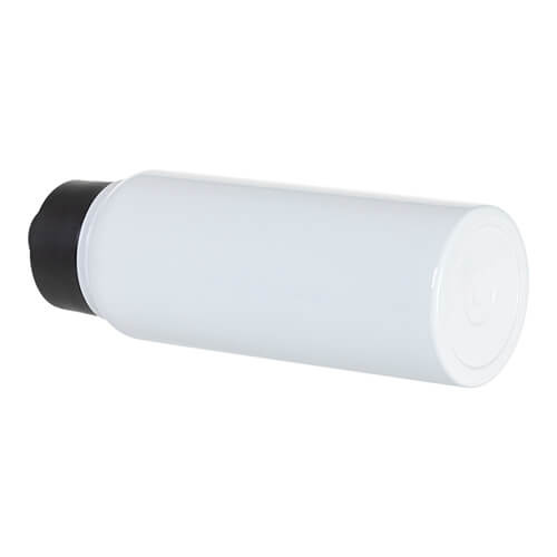 Borraccia da 900 ml con boccaglio largo e manico pieghevole per sublimazione - bianca