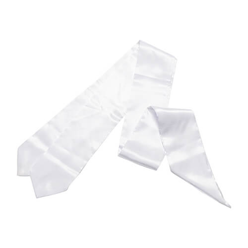 Cravatta bianca 182 x 10 cm per sublimazione