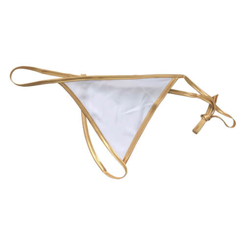 Perizoma da donna per sublimazione con bordo oro
