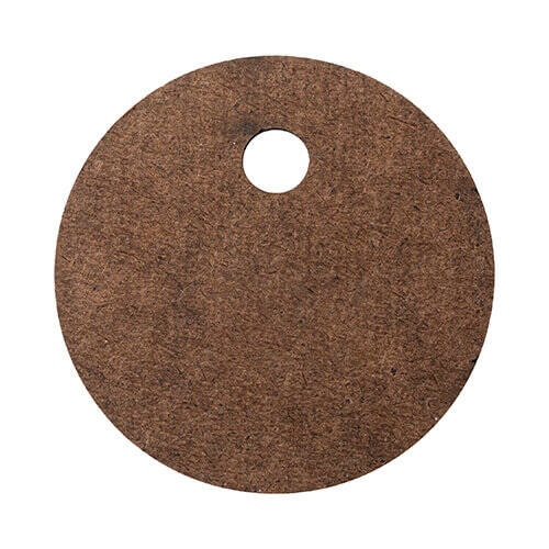 Targhetta con nome in fibra di legno per tazza 780 / 900 / 1050 / 1260 ml per sublimazione - cerchio