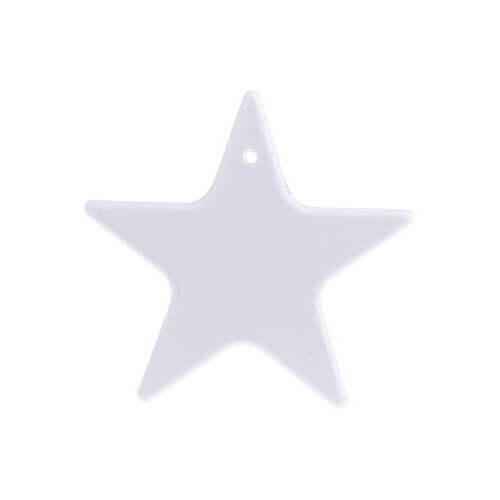 Pendente stella di plastica luminescente - Stampa sublimatica a trasferimento termico