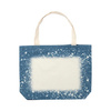 Borsa a tracolla Starry Denim sbiancata per sublimazione