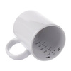 Tazza da 330 ml con misurino interno per sublimazione, con una scatola di cartone