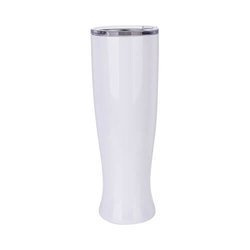 Bicchiere in acciaio inossidabile da 750 ml per sublimazione - bianco