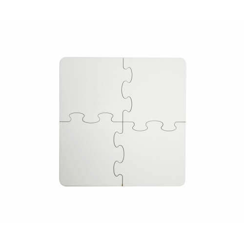 Sottobicchiere Puzzle 19 x 19 cm 4 elementi MDF Sublimazione Termostampa 