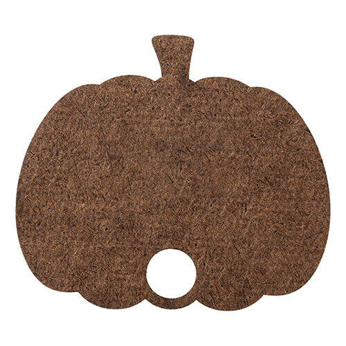 Targhetta con nome in fibra di legno per tazza 780 / 900 / 1050 / 1260 ml per sublimazione - zucca