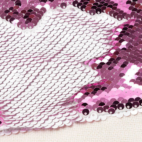 Calza di Natale con paillettes rosa per la sublimazione