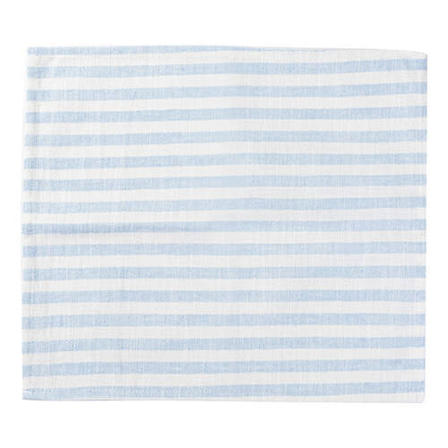 Tovaglietta in tela 45 x 40 cm crema con strisce blu per sublimazione