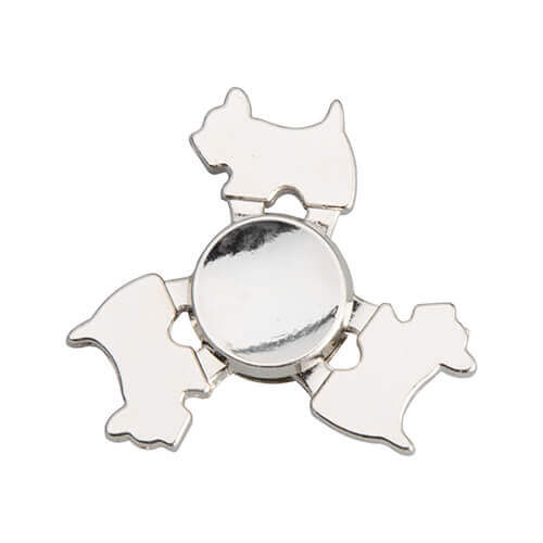 Spinner in metallo per sublimazione - Cane - rosa