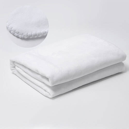 Coperta in microfibra e pile artico per sublimazione - bianco